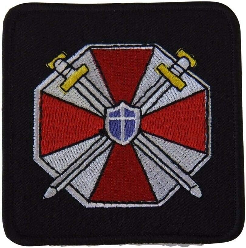 Resident Evil Umbrella Corporation with Swords Shield Embroidered Patch
