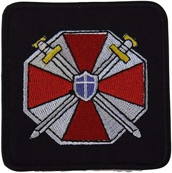 Resident Evil Umbrella Corporation with Swords Shield Embroidered Patch