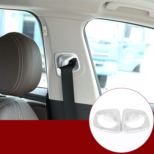 YIWANG - Funda para cinturón de seguridad delantero de coche ABS cromado para BMW Serie 5 G30 2017-2020 accesorios