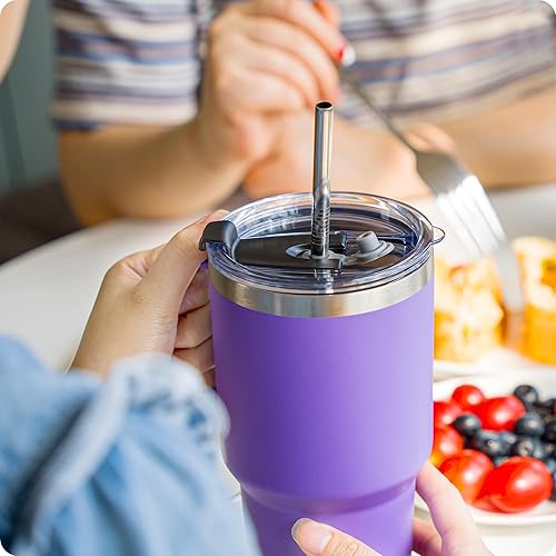 Miniatura 7 de Tapas de vaso de 30 onzas, tapas de repuesto para Yeti Rambler, Ozark Trail y más, sin BPA, vaso de 30 onzas, cubierta de taza (rojo)