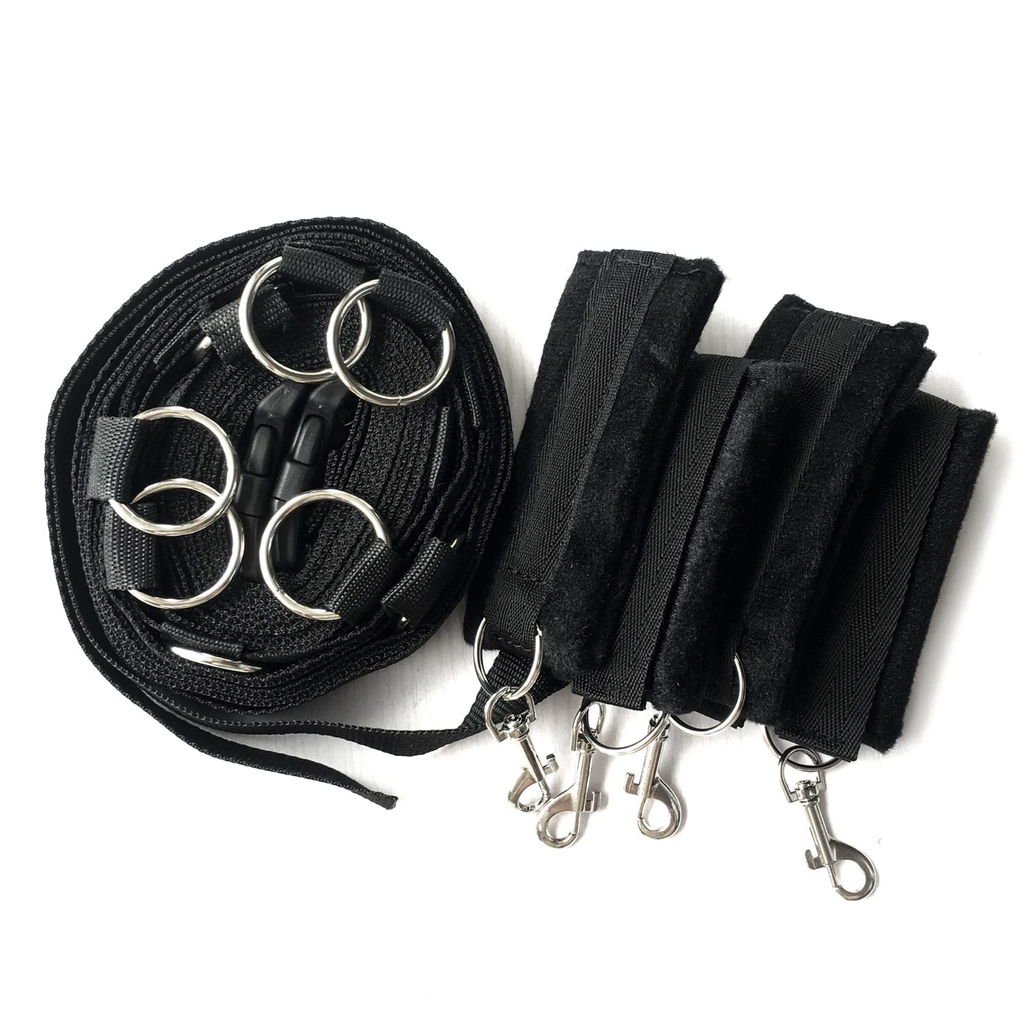 Sex Lit Kit Bdsm Bondage Retenue et Bondage Bdsms Set Accessoires Hard SM Bondagerie Sexes Harnais Femme Bdsm Homme Kit SM Sex Toýs Jouet SexuaLité Couple Kits de Bondage