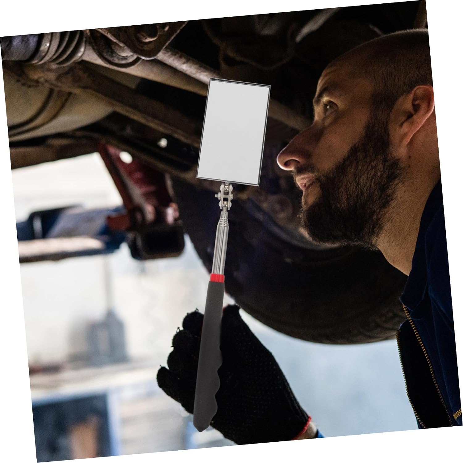 Telescoping Inspection Mirror with Design for Versatile Viewing Angles Extendable Mechanic Tool for Automotive and Home Use Sturdy Construction
