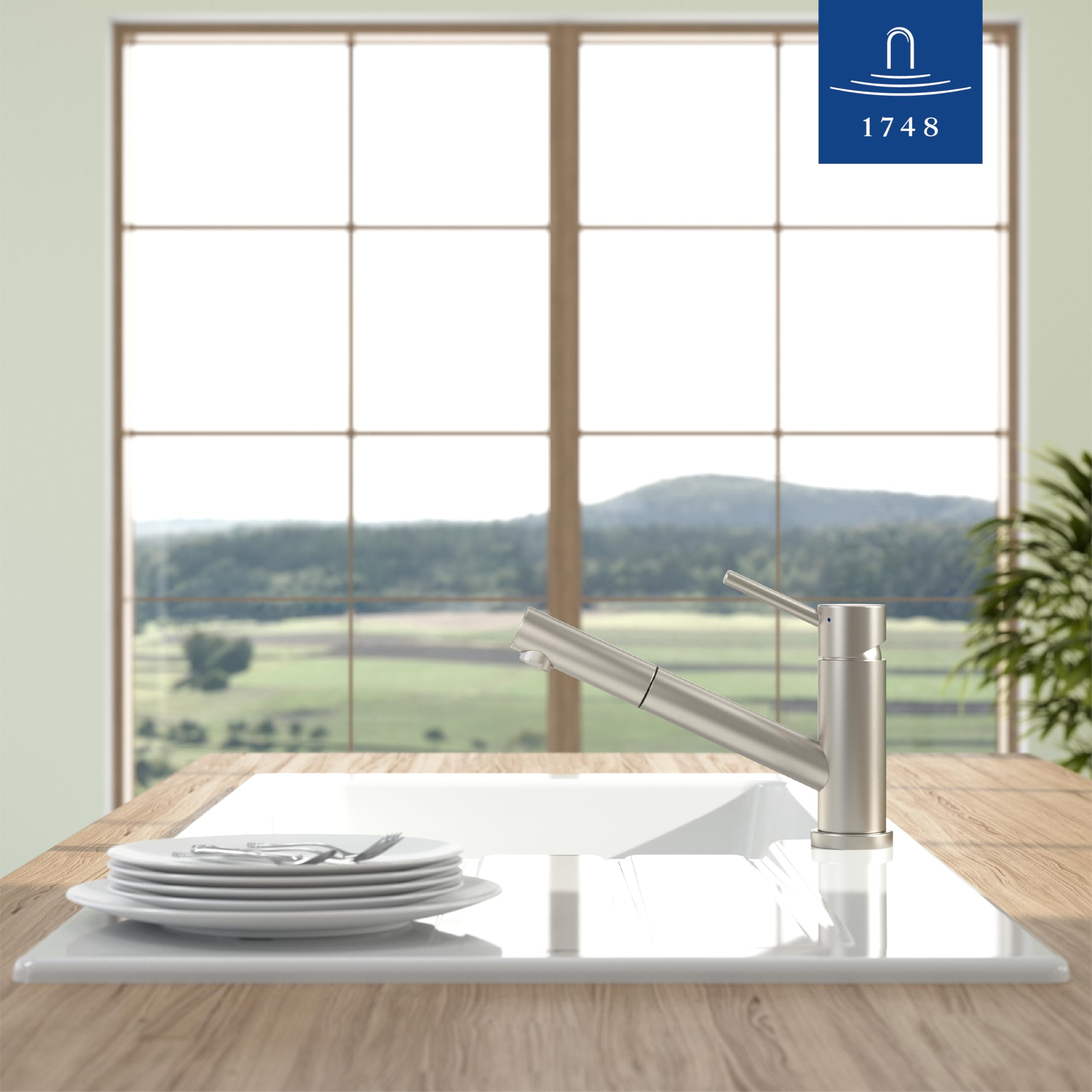 Villeroy & Boch Como Shower Window robinetterie de cuisine, 120 mm – Inox