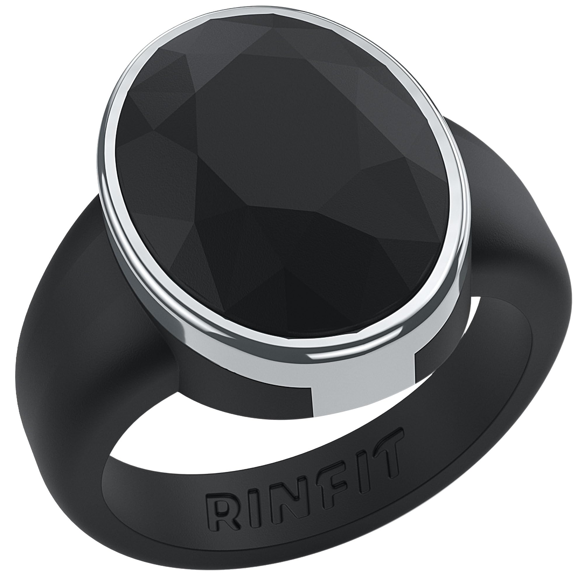 Rinfit Silicone Wedding Bands for Women - Women's Silicone Rings - Rubber Wedding Band - Oversized Oval - Patent Pending Design