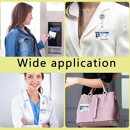 Vista 17 de 15 carretes retráctiles para insignias, soporte para tarjetas de identificación, clip retráctil, accesorios de carrete de insignia de enfermera
