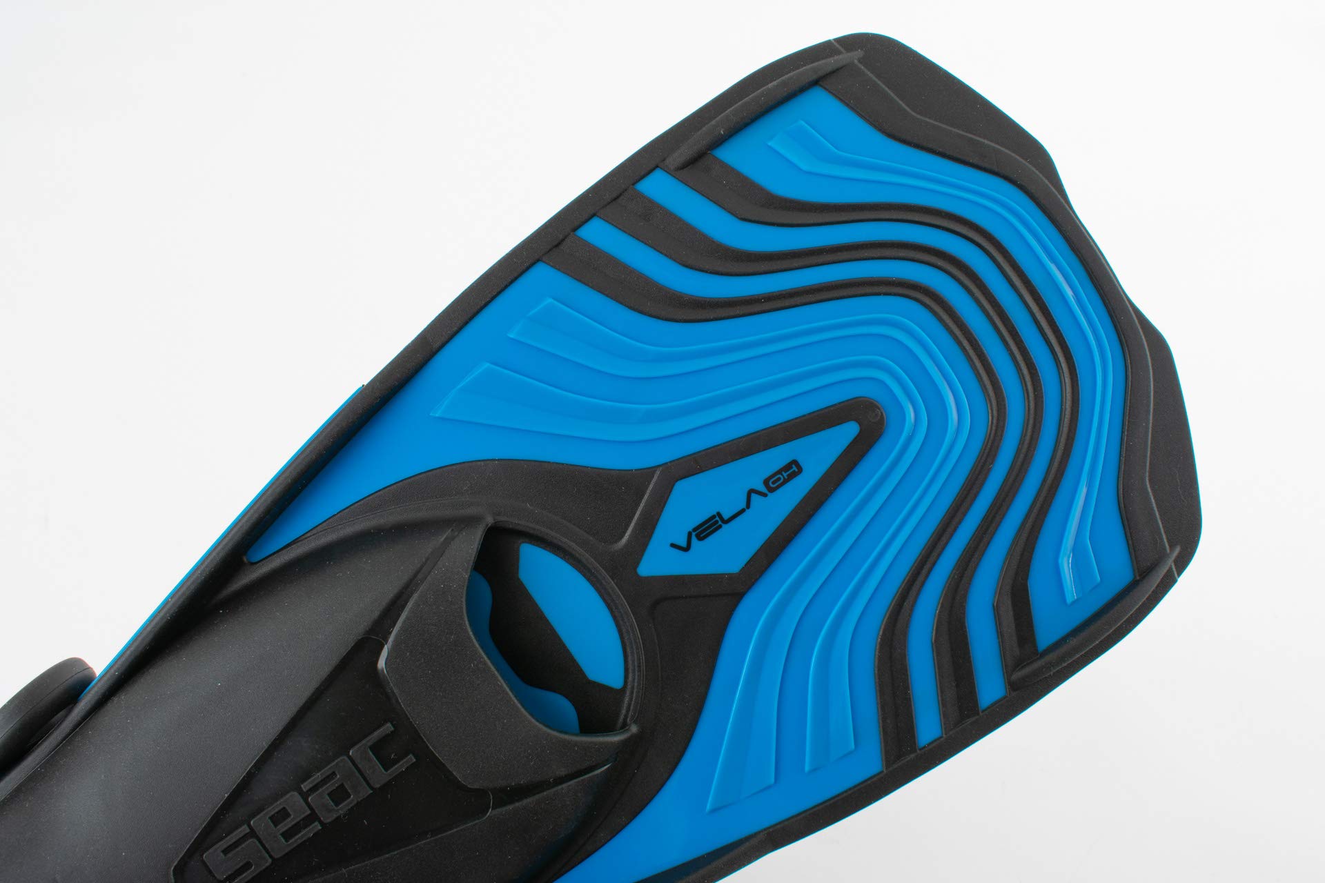 SEAC Vela Oh, Pinne Corte da Snorkeling e Nuoto in Piscina con Cinghiolo Regolabile Unisex Adulto