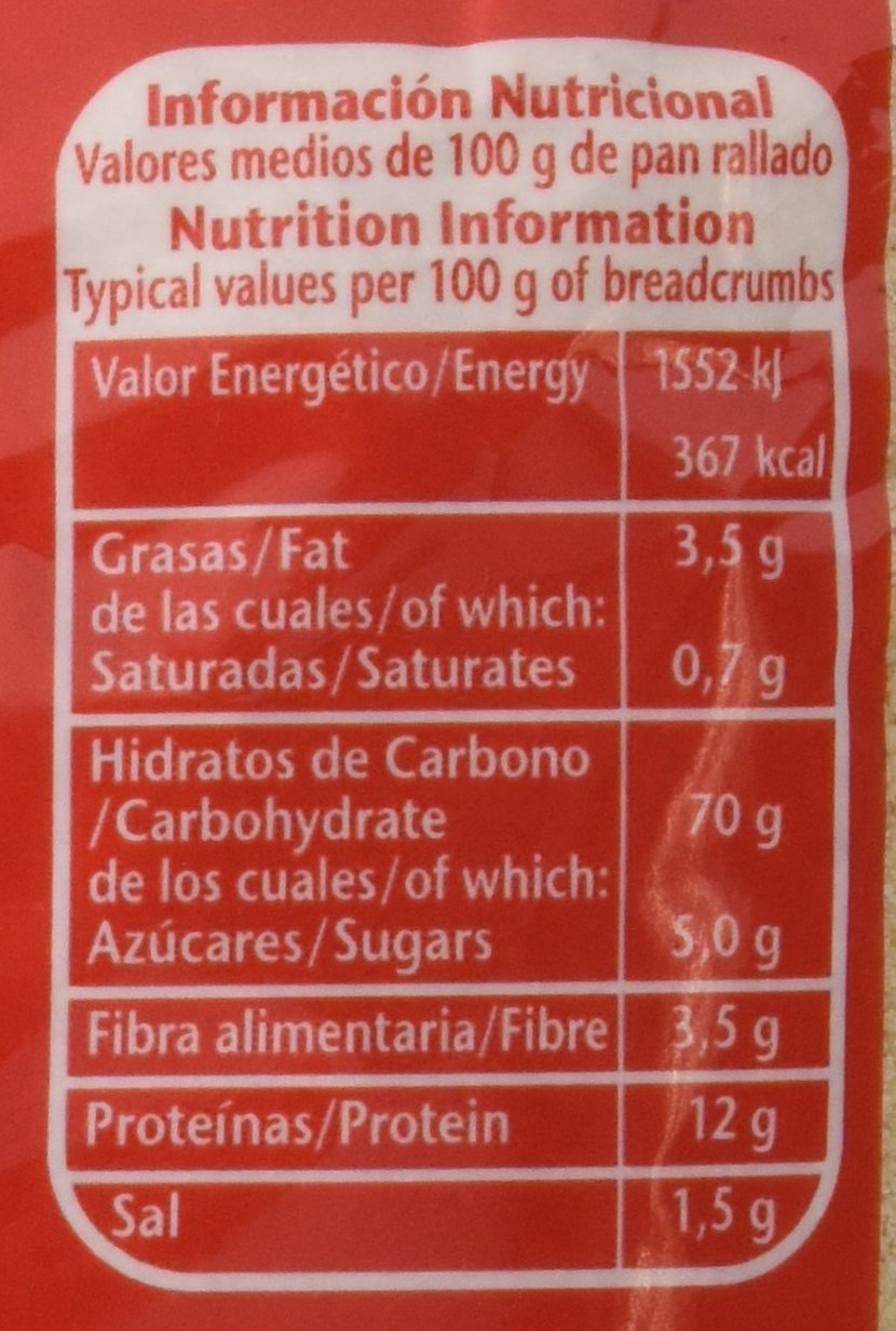 Pastas Gallo Pan Rallado 500 g Pack de 6