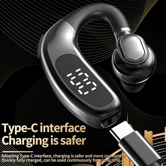 Auricular Bluetooth Inalámbrico Over Ear Negro Yeforu miniatura 6
