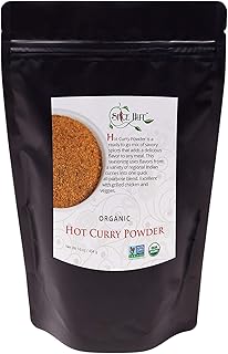Organic Hot Indian Curry Powder, No Salt, Authentic Flavorful Desi Spice...