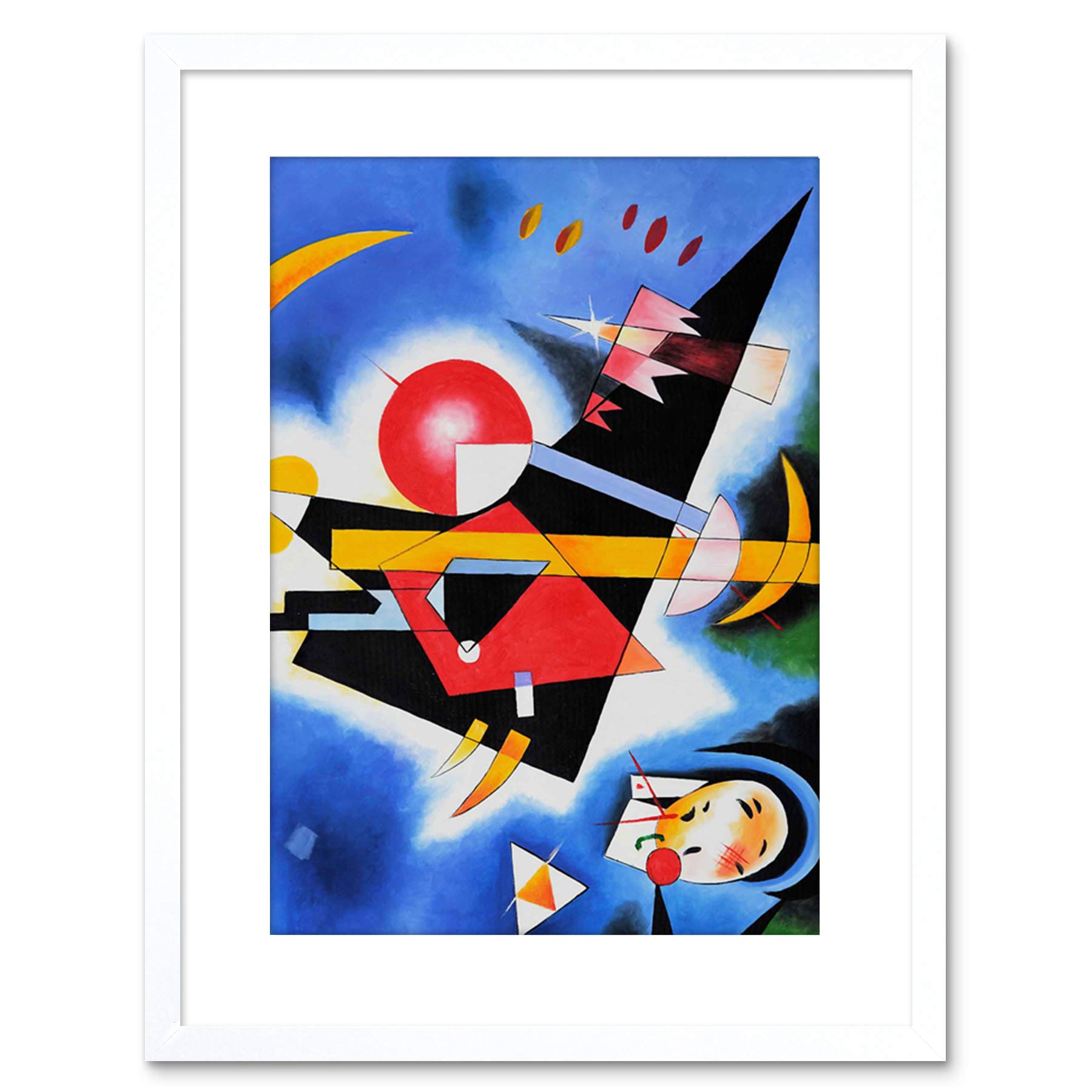 Wee Blue Coo IM BLAU IN BLUE BY WASSILY KANDINSKY FRAMED ART PRINT F97X10379