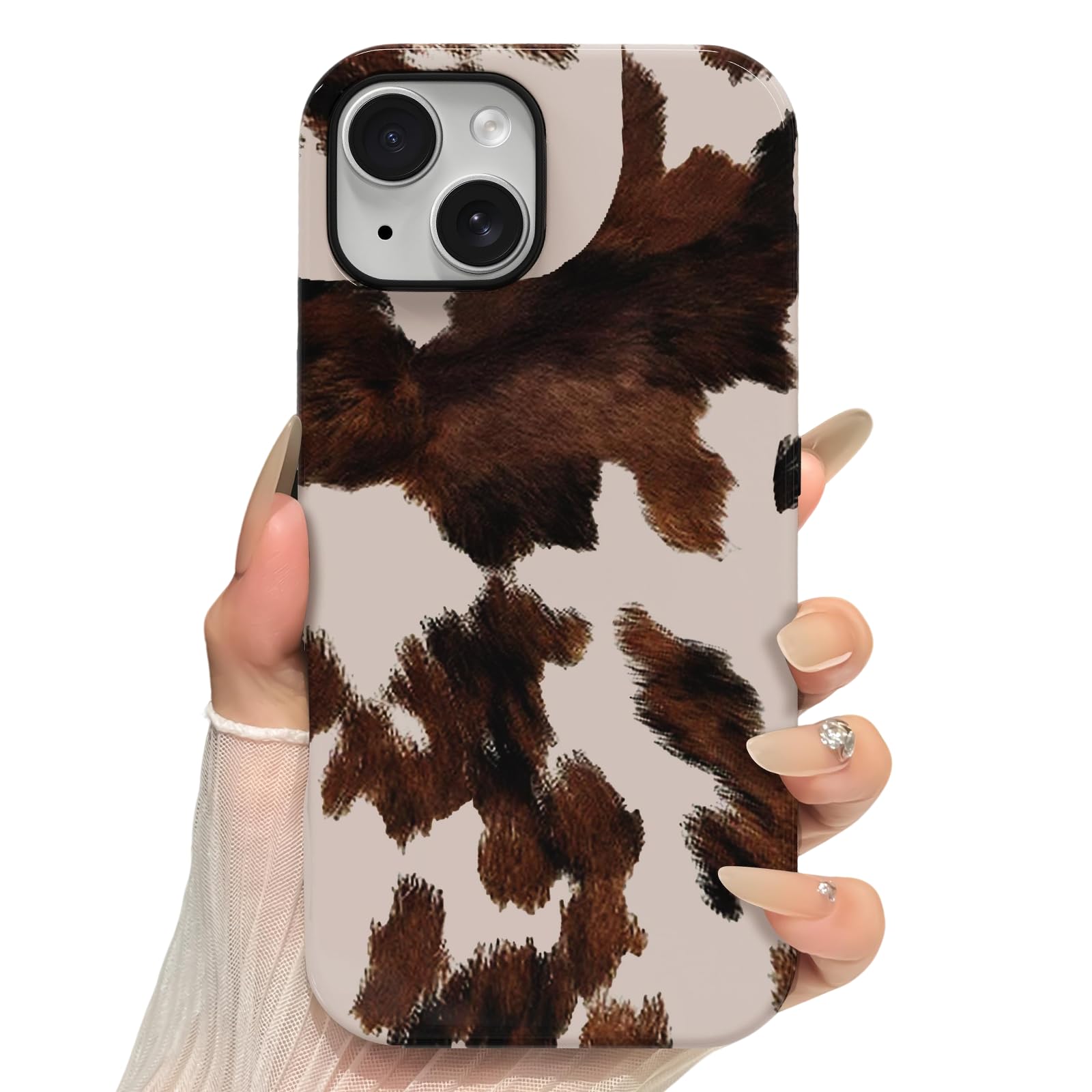 Coque iPhone 14 résistante aux chocs avec structure hybride souple double couche