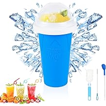 Slushie Maker Cup - Quick Frozen Magic Cup, Portable Double Layers Cool Slushee Maker For MilkShake, Juice, Ice Cream Make &amp; More, Super Fun and Cool Stuff Gift For Kids, Friends &amp; Family - Blue