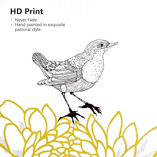 Miniatura 4 de Style Quarters Dahlia Lane - Juego de funda de edredón de 3 piezas, tallos florales multicolor con siluetas de hojas blancas, 100% algodón, lavable