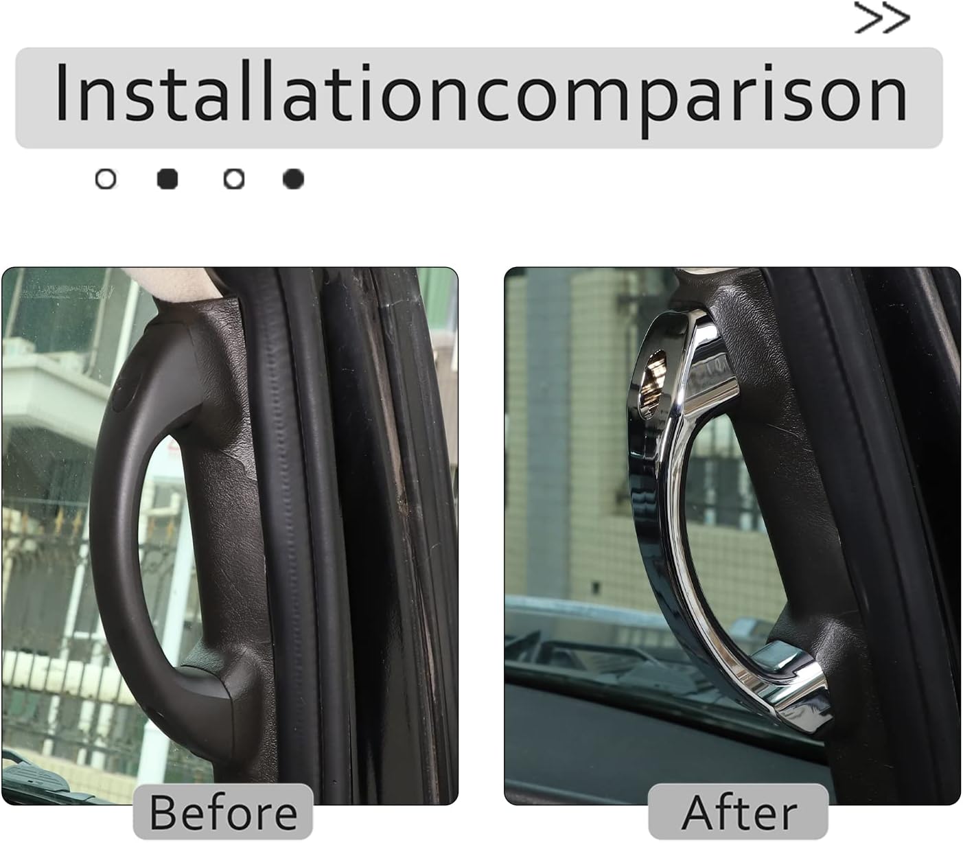 Car Grab Handle Fit for Hummer H2 2003-2007, A-Pillar Grab Assist Handle, Interior A-Pillar Grab Handle Replacement Kit, Aluminum Alloy