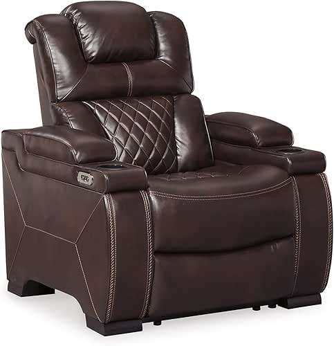Signature Design by Ashley Warnerton Faux Leather Power Recliner with