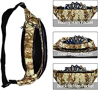 Vista 274 de Riñonera para hombres y mujeres, impermeable, para deportes, para viajes, senderismo, correr