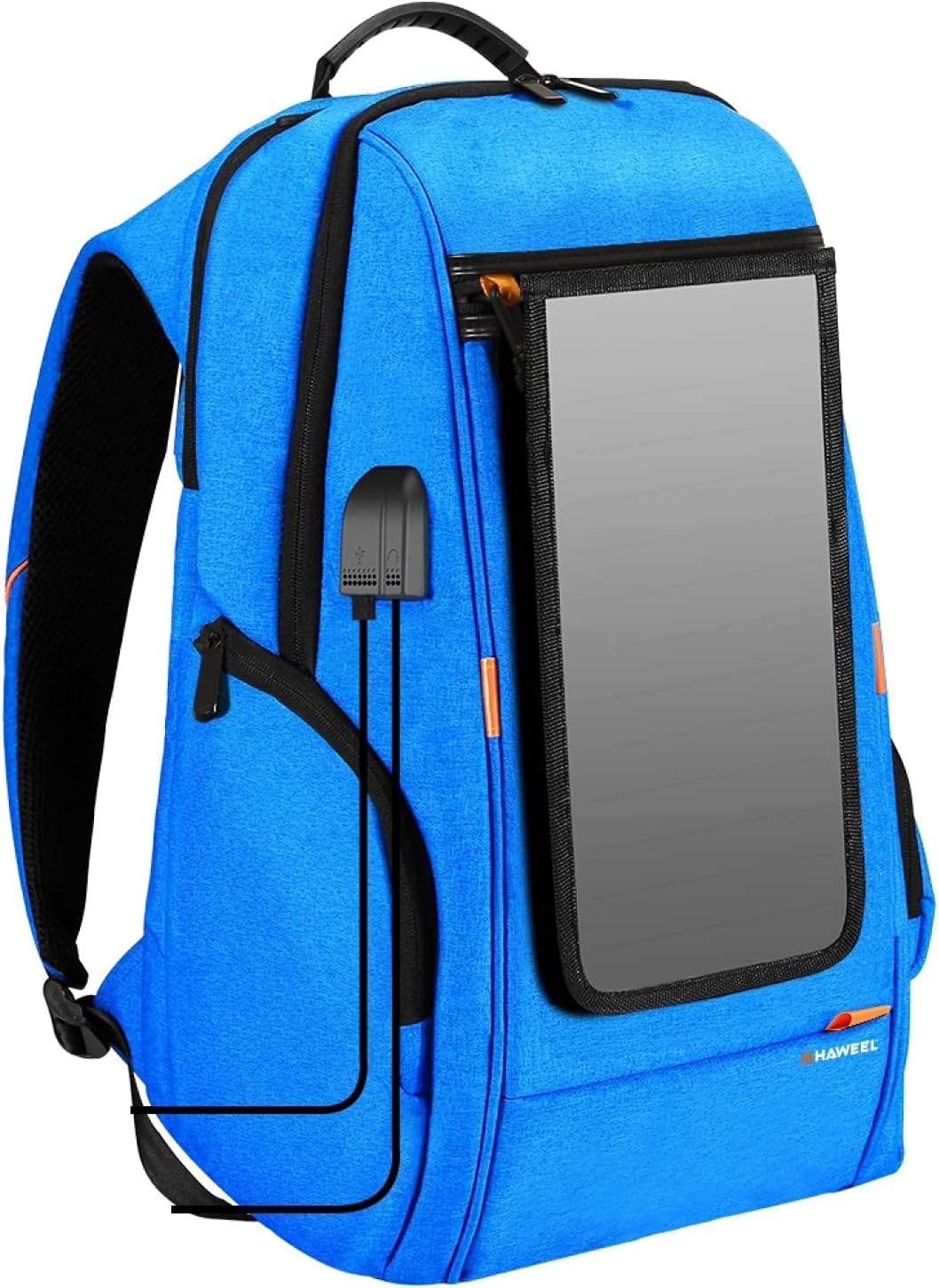 HAWEEL External Frame Backpack with 7 Watts Solar Panel