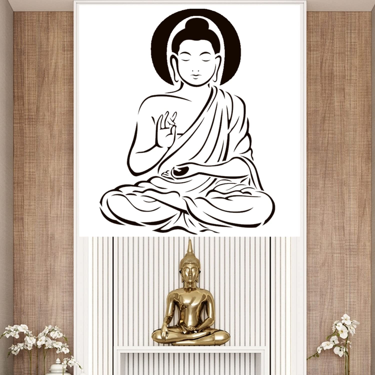 ARandNJ Stencils for Wall Painting Pack of 1 (Size:- 16X24 Inch) Pattern Theme- Peaceful Buddha Reusable DIY Design Suitable for Pooja Room, Entrance, Drawing Room, & Office Decoration (B09RX3L77Q) Amazon Price History, Amazon Price Tracker