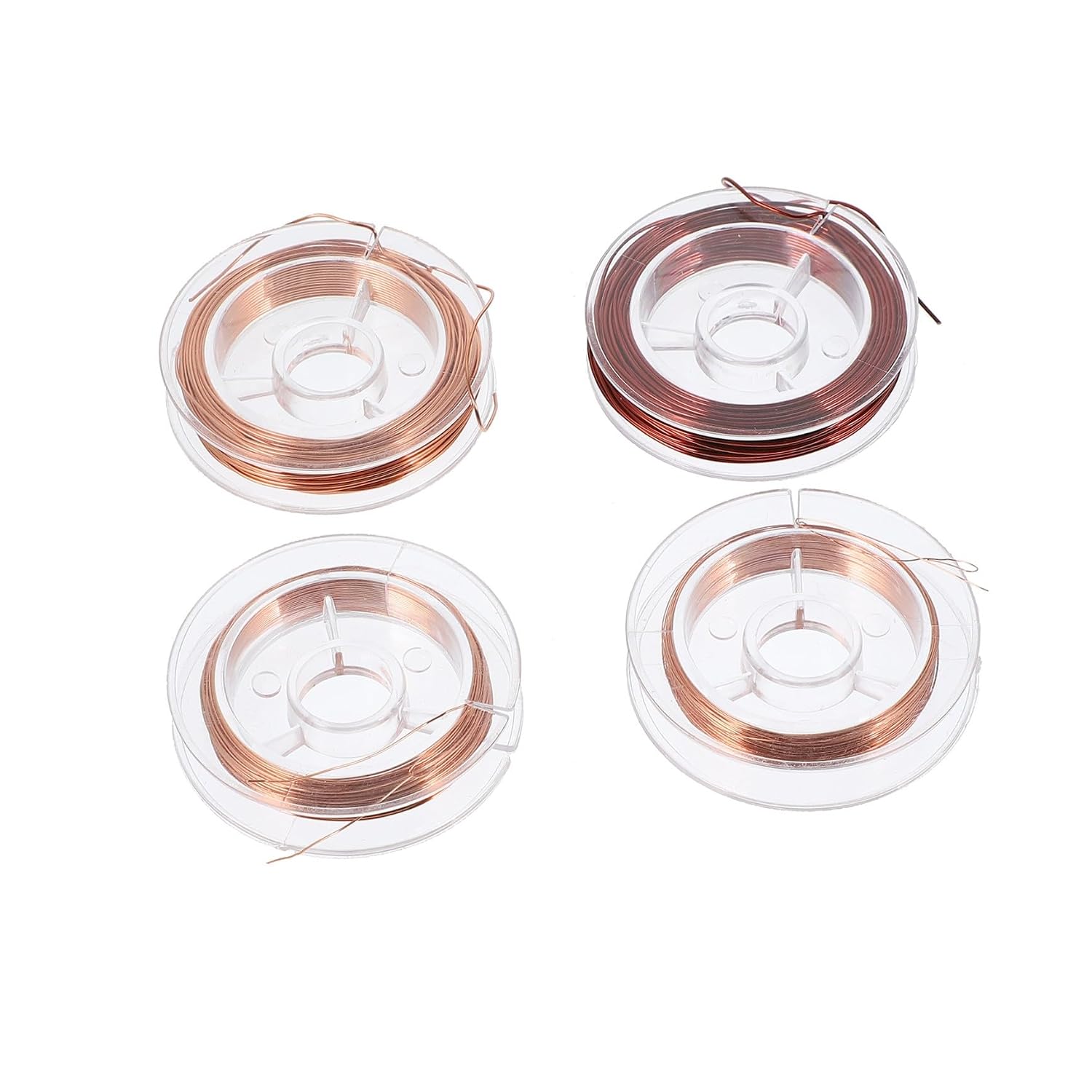 4 Rolls Enameled Copper Magnet Wire for DIY Industrial Electronics