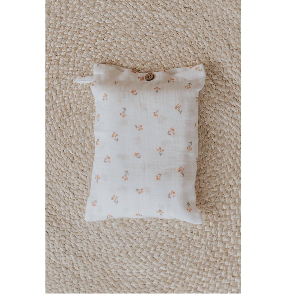 BAMBOOM Lenzuola Per Culla/carrozzina 75x100cm Con Federa Print Rosehip