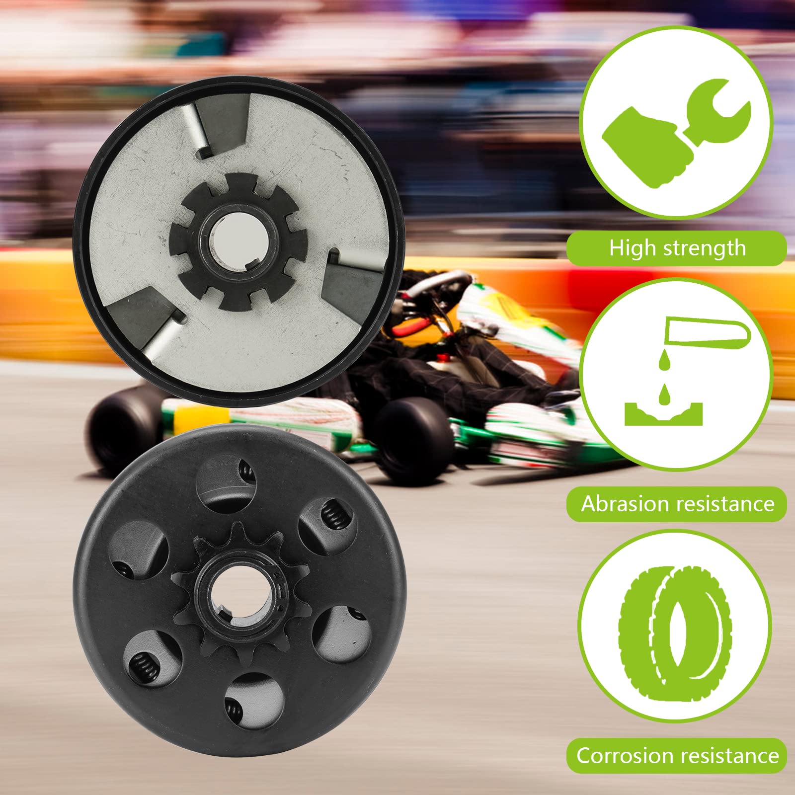 Embrague centrífugo 3/4 "10T #40 41 420 Cadena Fit Minibike MB165 y MB200 Go Kart Embrague 6.5HP Pequeño Motor Para Honda GX160 GC190 GX200