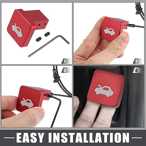 Miniatura 5 de A ABSOPRO Kit de reparación de mango de liberación de cierre de capó para Honda Civic 1996-2011 para Honda CR-V 1997-2006 para Honda Element