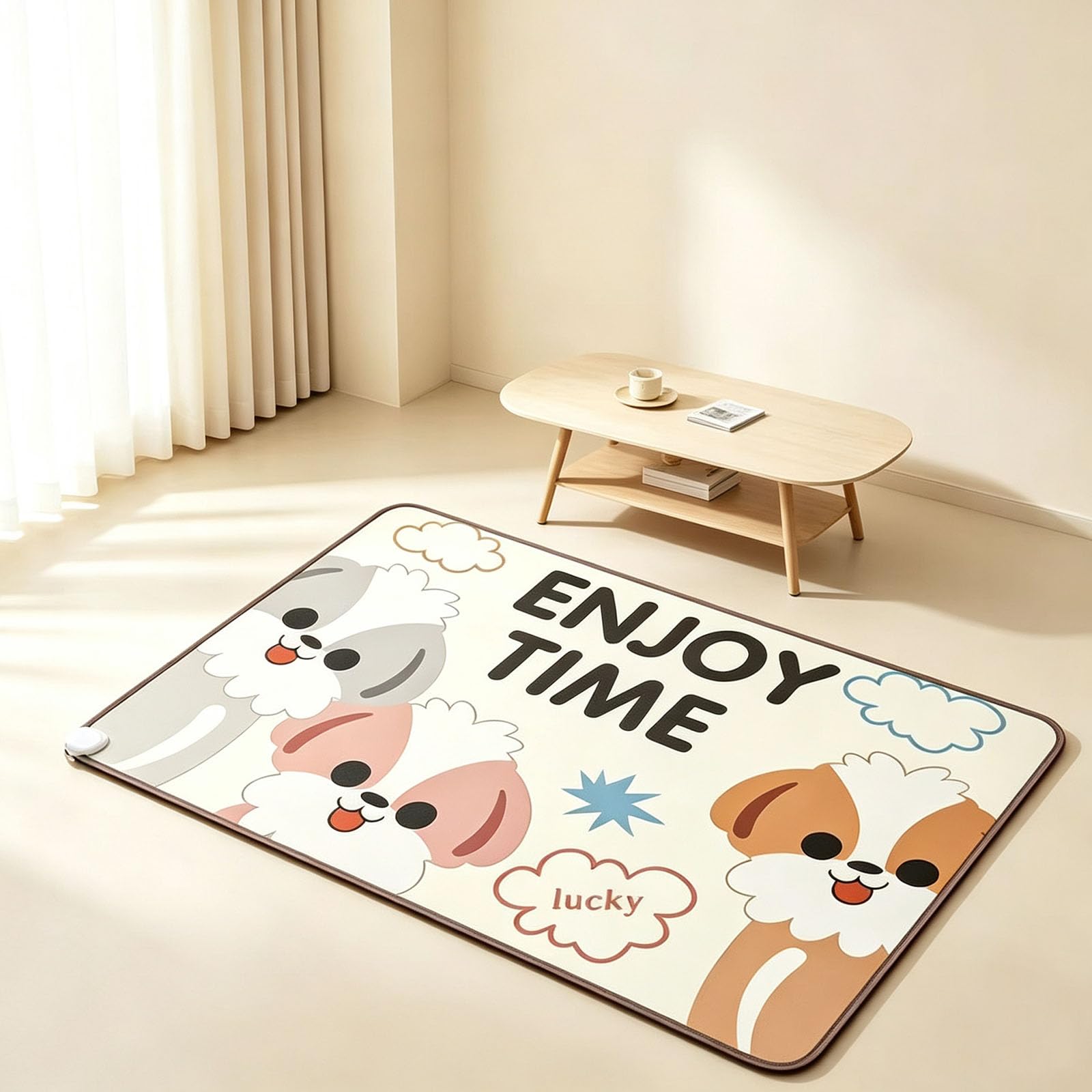 Tapis Chauffant Électrique, Coussin Chauffant pour Sol
