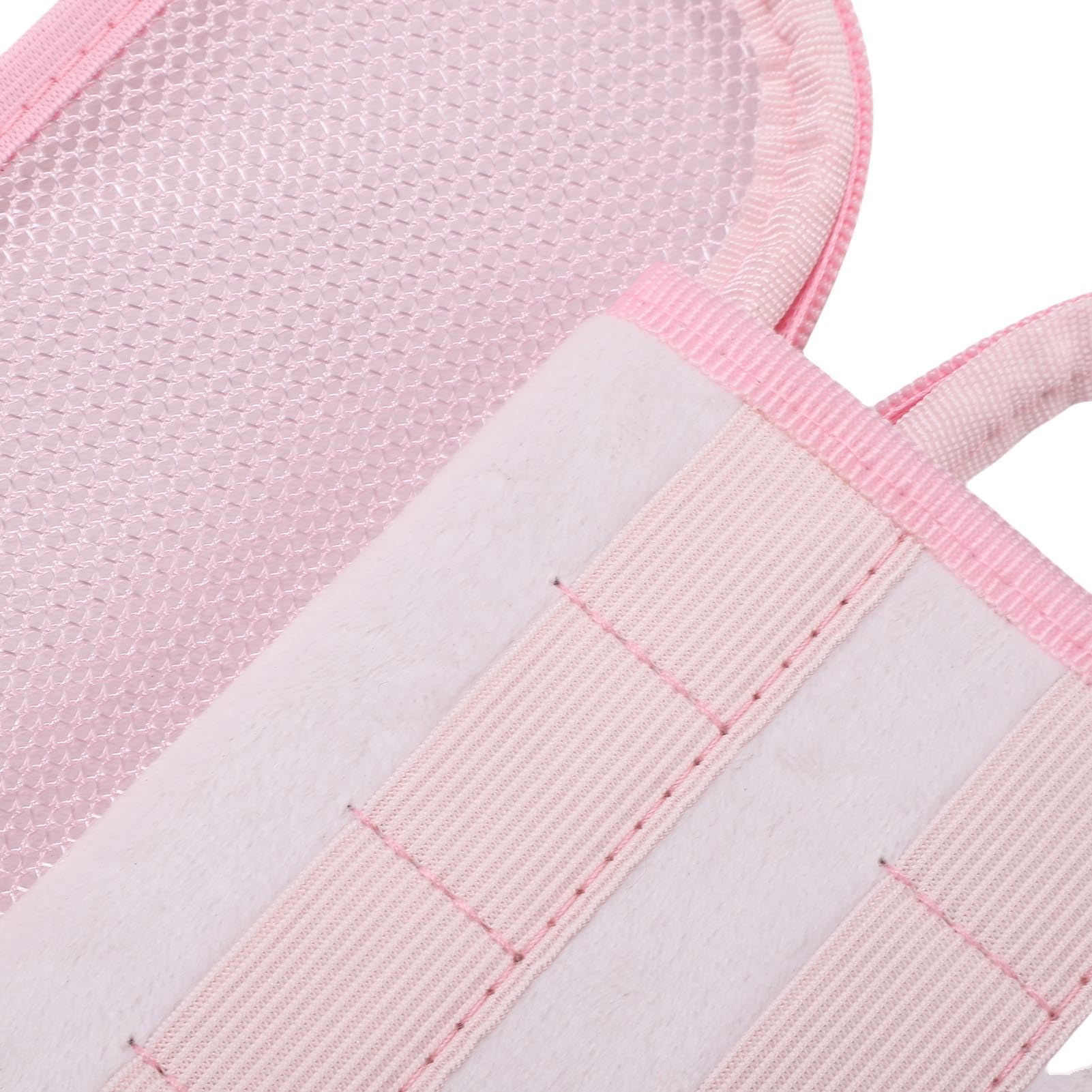 Ejoyous Custodia per Console di Gioco Portatile, Custodia Rigida per Console di Gioco Portatile in EVA con 12 Slot per Schede Tasca in Rete da Viaggio Rosa Fragola per 2 Ragazze (con cinturino)