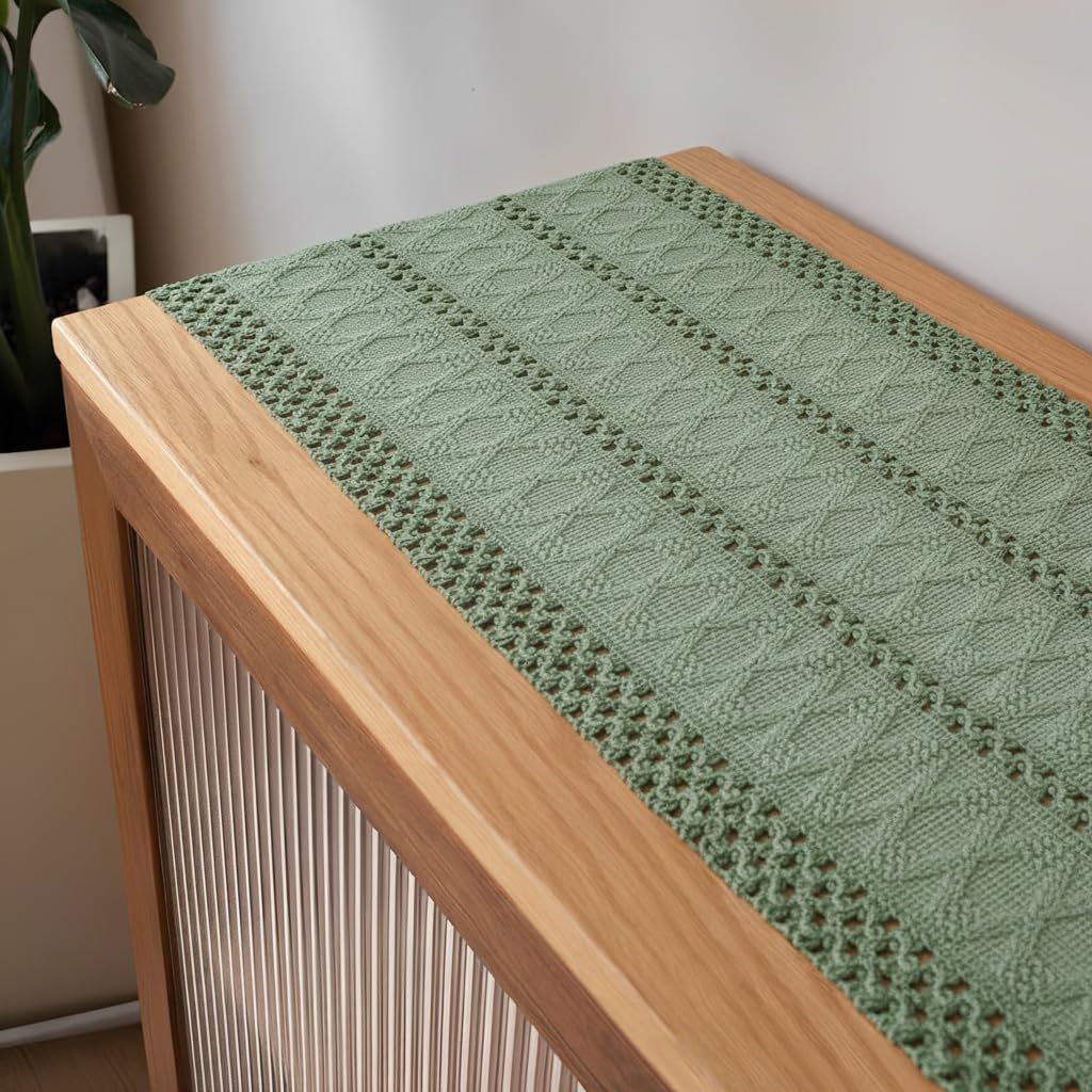 Tafelkleed - Macramé - Boho - Katoen - 30 x 240 cm - Driehoek - Vintage