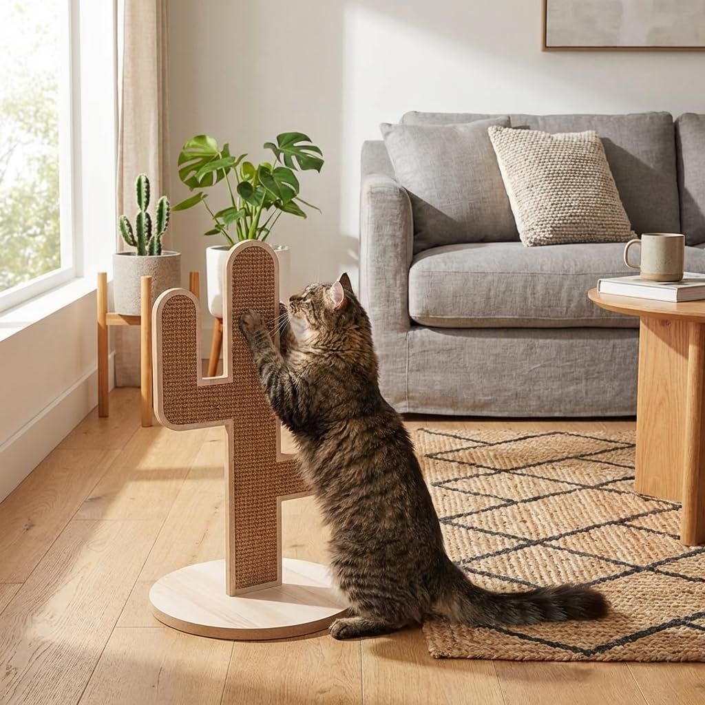 Juguete para Perros y Gatos - Modelo Cactus 1 - Resistente e Interactivo - Estimula el Instinto y Reduce el Aburrimiento