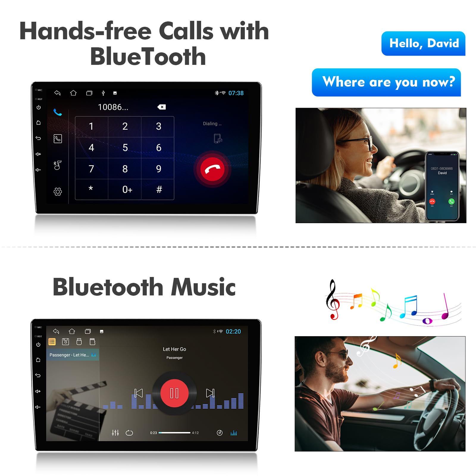 Amazon.com: 10.1 inches Android 10 Double Din Car Stereo HD IPS