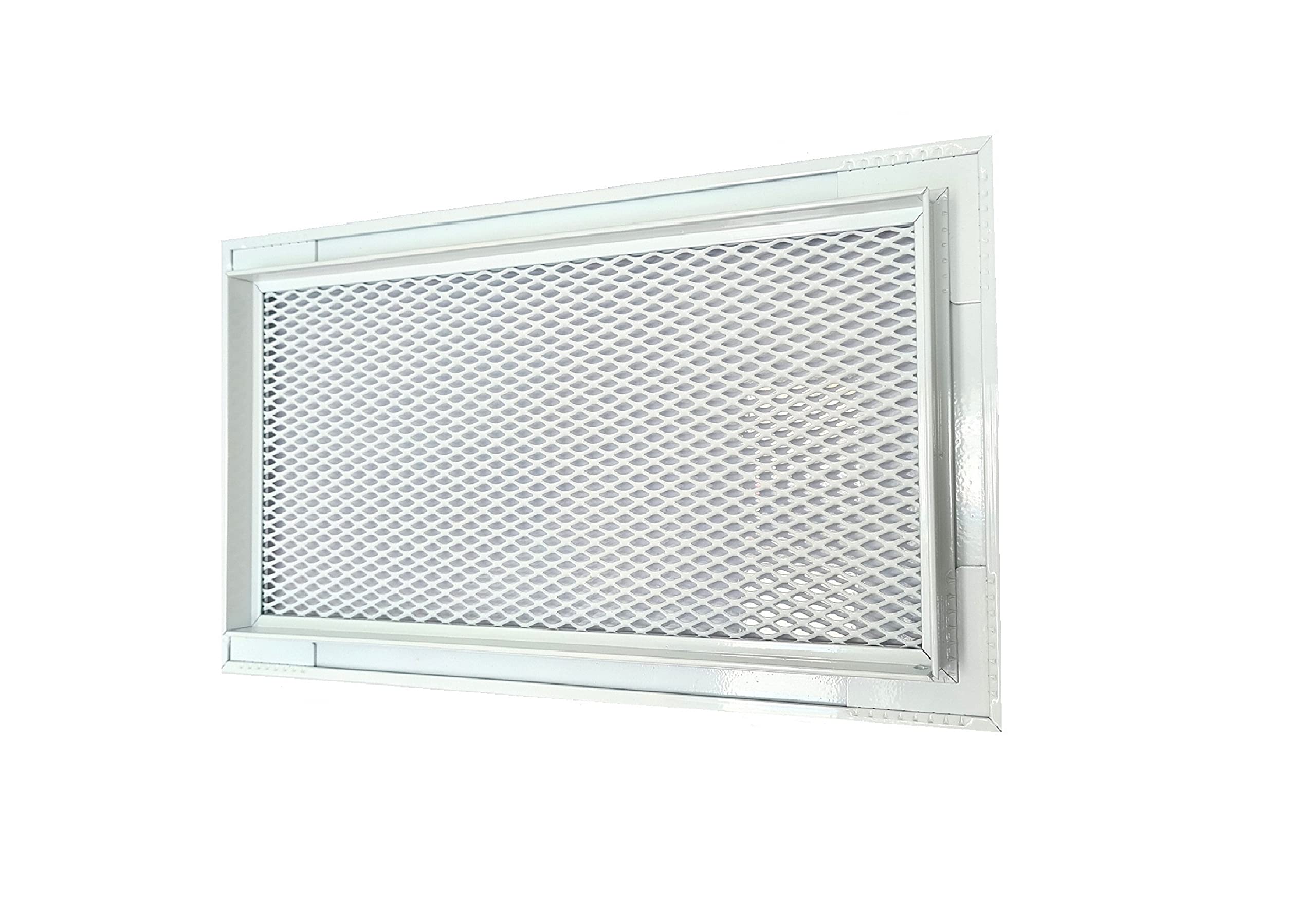 Grille de Ventilation Aluminium Blanc 30 x 15 cm Rectangulaire.