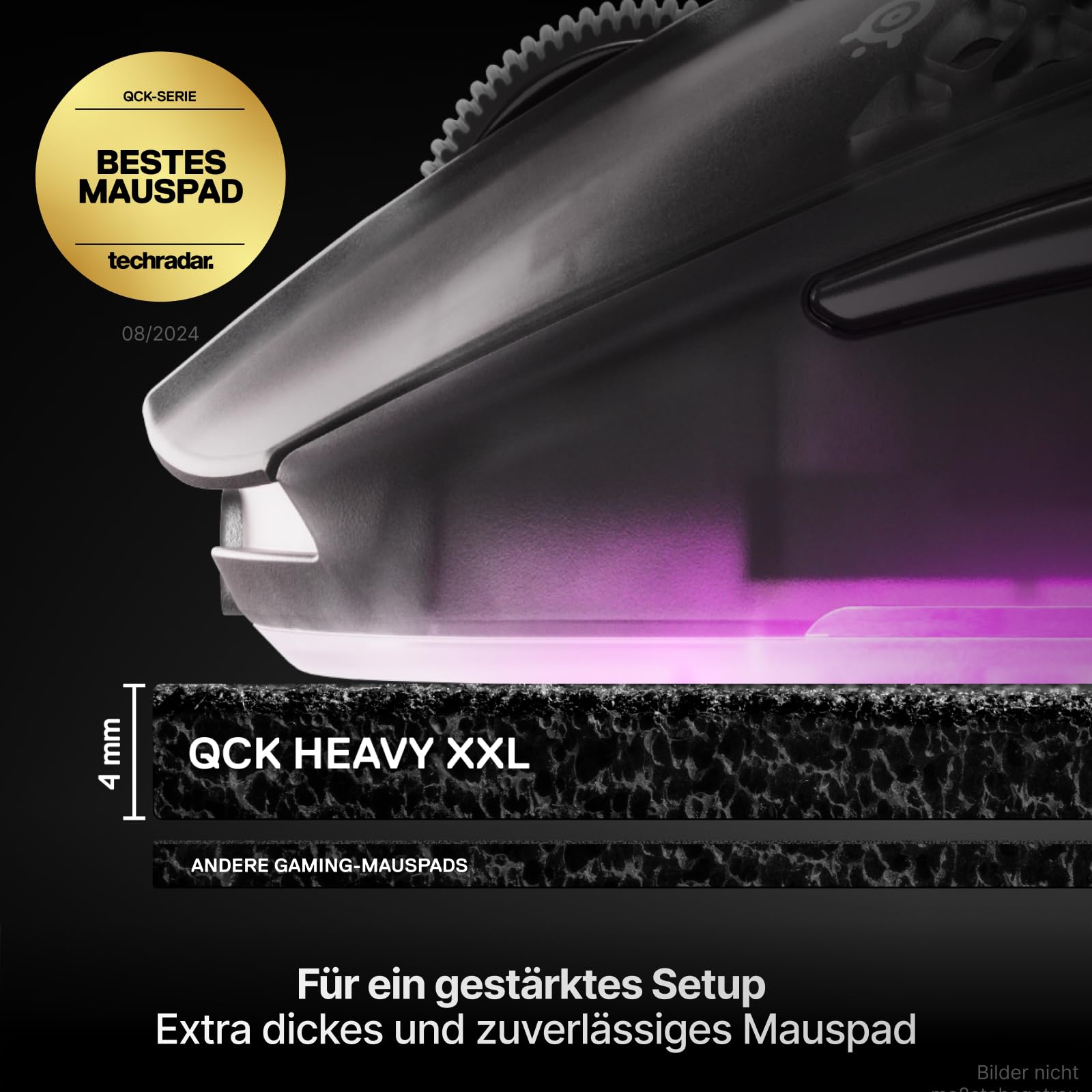 SteelSeries QcK Gaming-Mauspad, XXL dicker Stoff, geeignet für Schreibtische