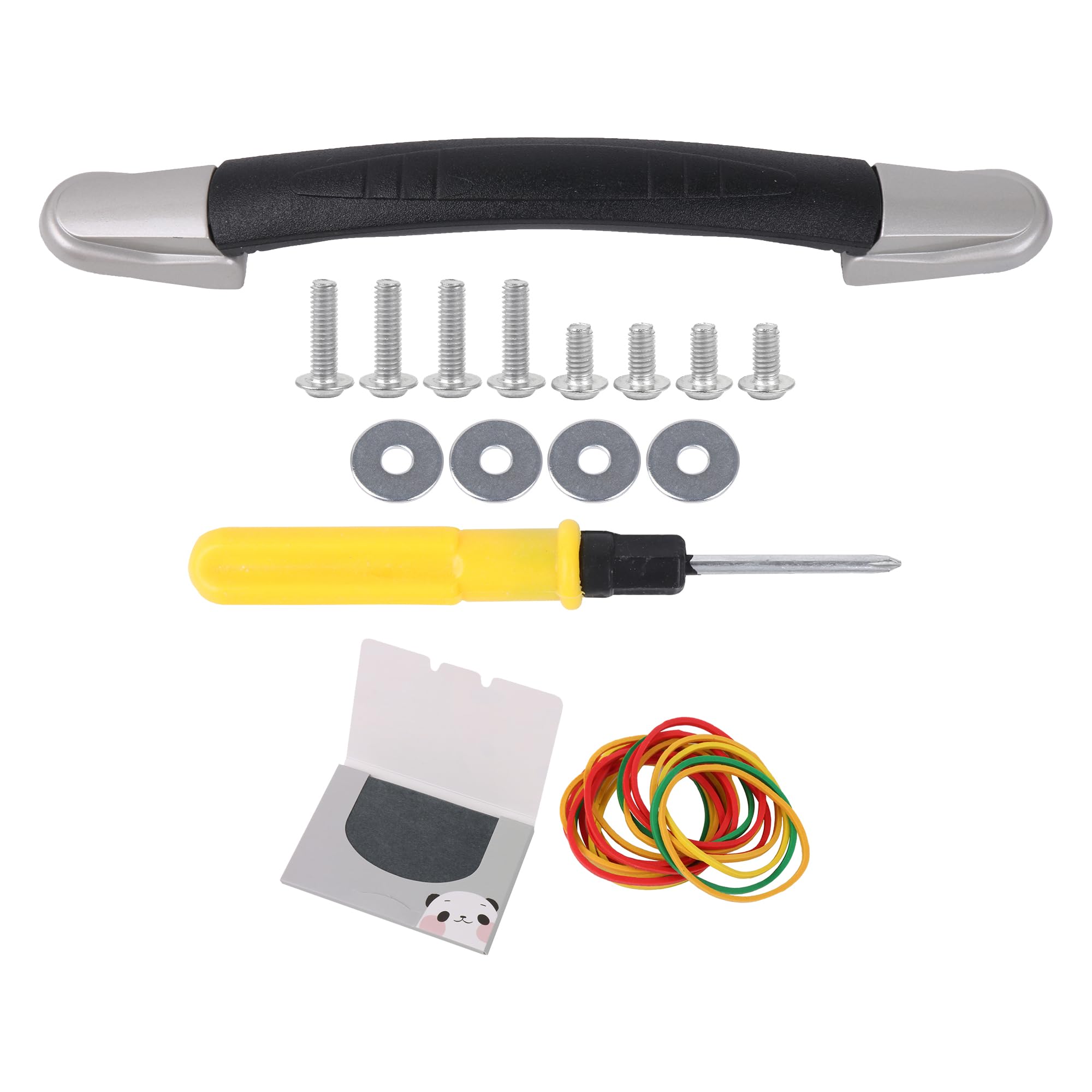 BQLZR Black Luggage Handle 8.85" B016 for Suitcase with Bands Oil Blotting Sheet Kit