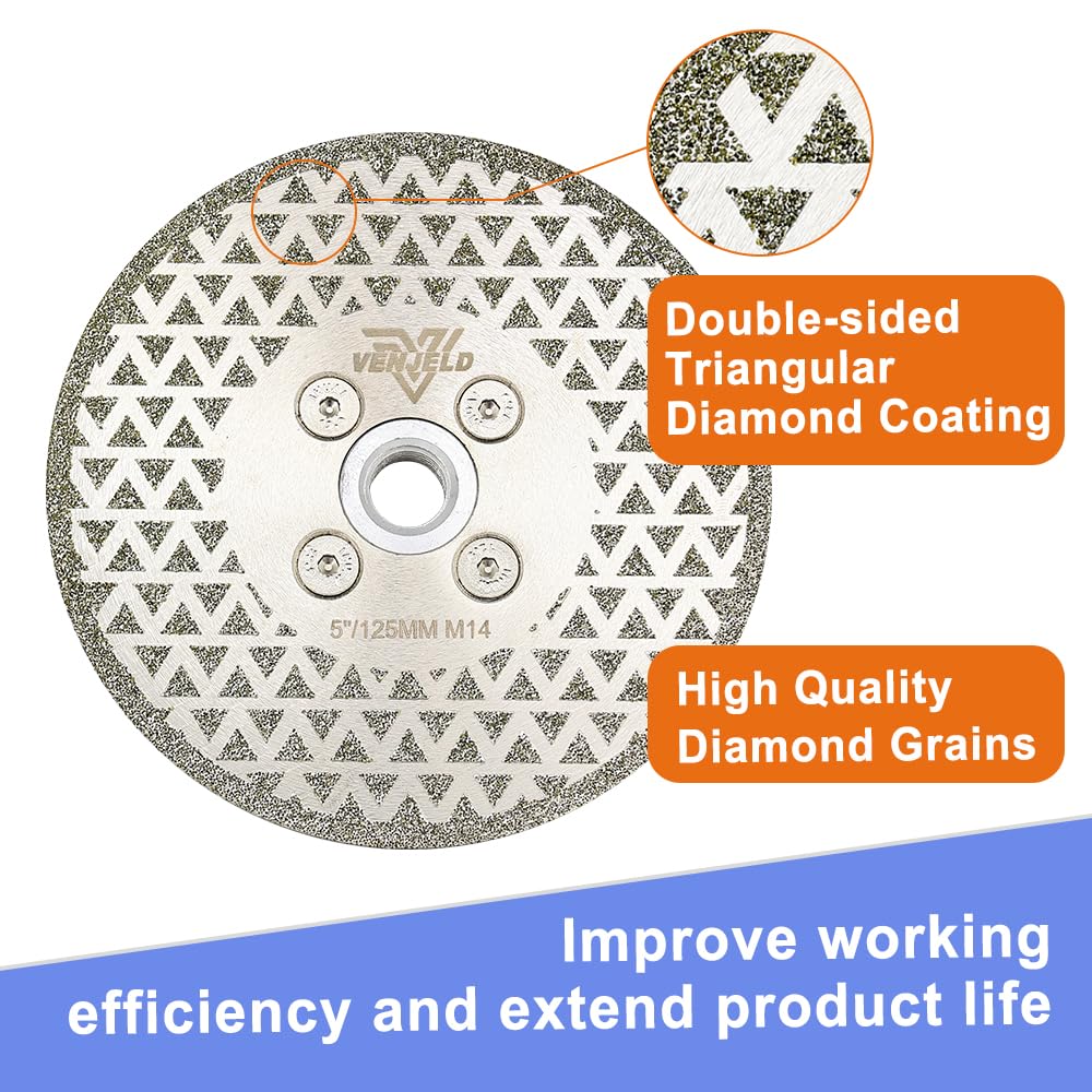 VENJELD Diamond Cutting Grinding Disc 125mm - Image 3