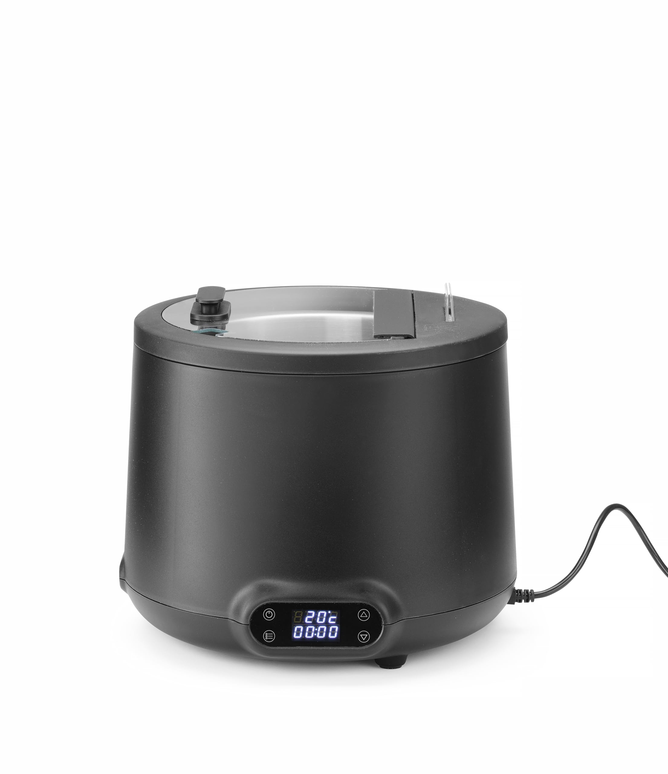 HENDI Bollitore per zuppa elettrico UNIQ per buffet, 8L, 35-85°C, 220-240V, 500W, ⌀365x(H)325mm, alluminio, acciaio inox, PP, vetro temperato, nero