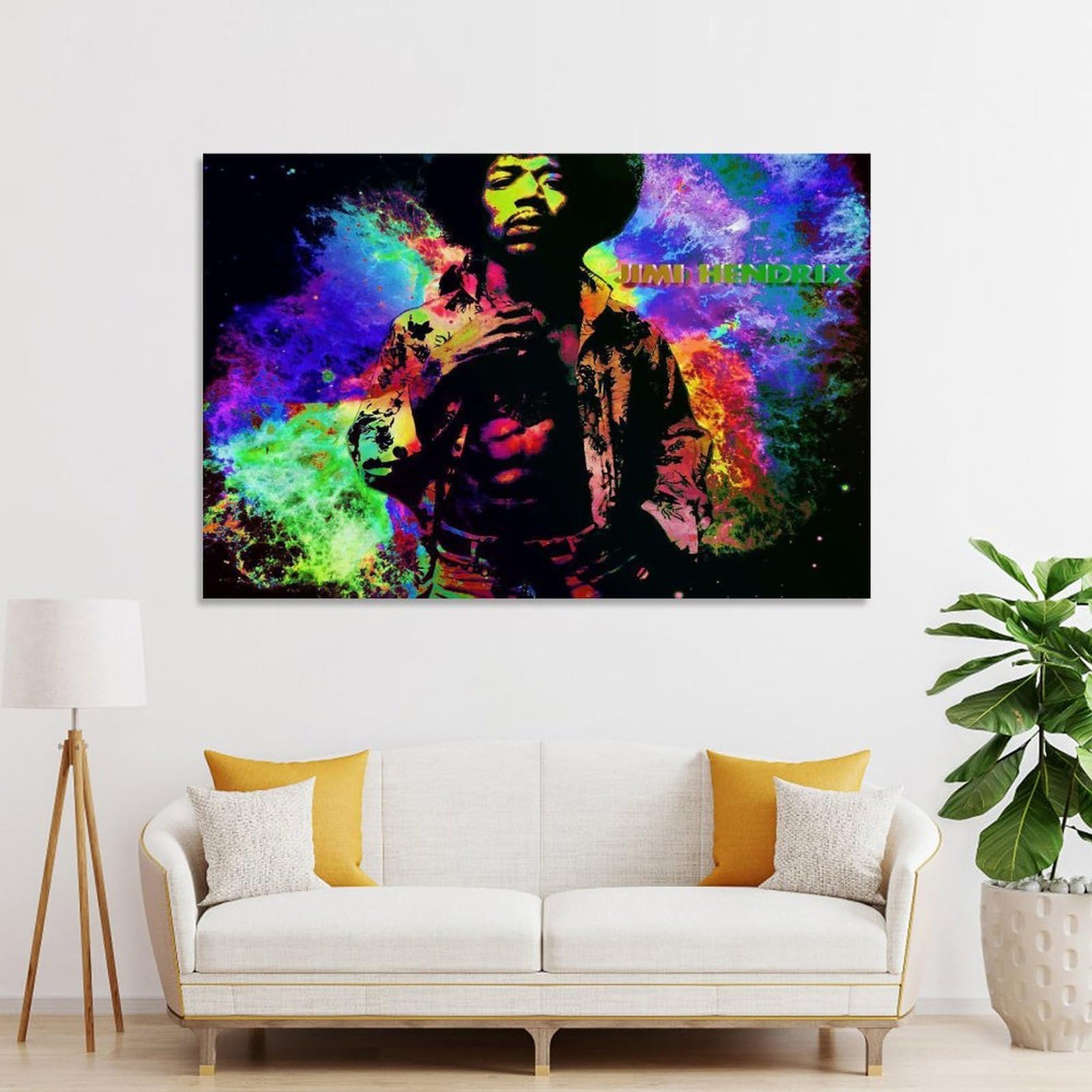 ICHU Poster Su Tela Jimi Hendrix - Stampa Artistica Moderna 20x30 Cm - Decorazione Murale Per Camera Da Letto, Soggiorno O Studio