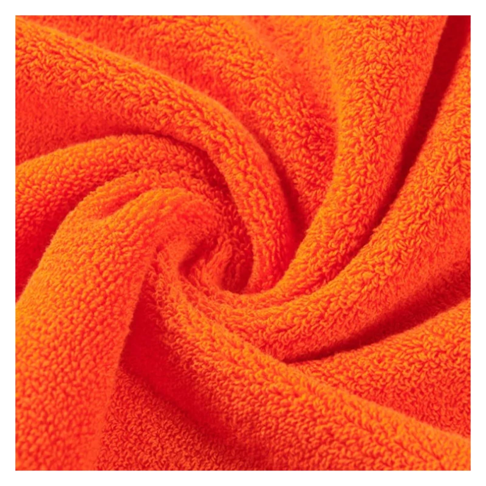 Badetuch 1/2 Stück große Handtücher aus Reiner Baumwolle, 50 x 100 cm, schnelltrocknend, saugfähig, for Bad und Badezimmer(Orange,50x100cm 1pcs)