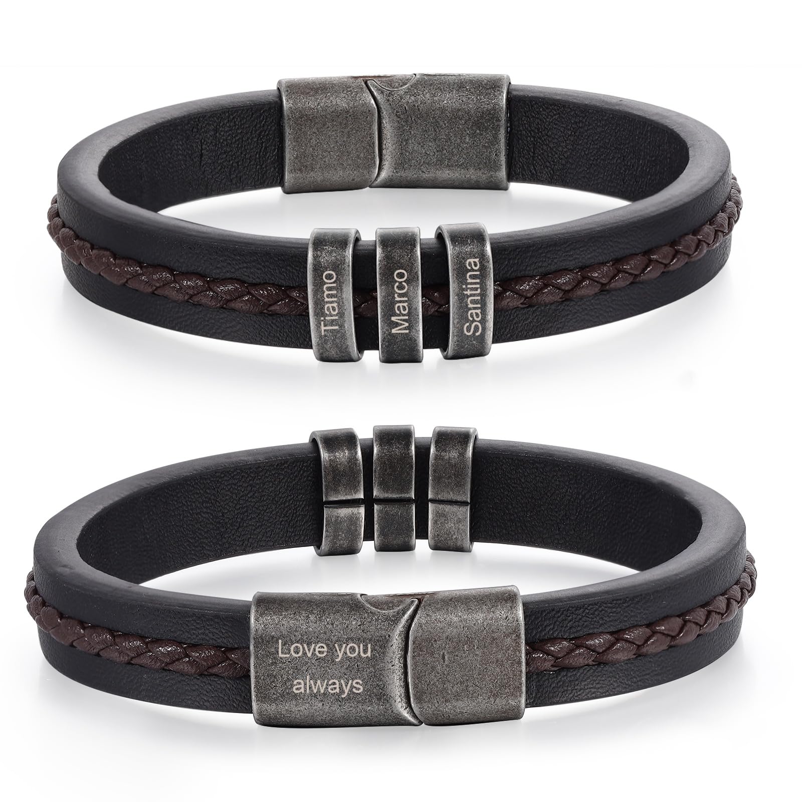 Custom Name Bracelets for Men Nameinhea