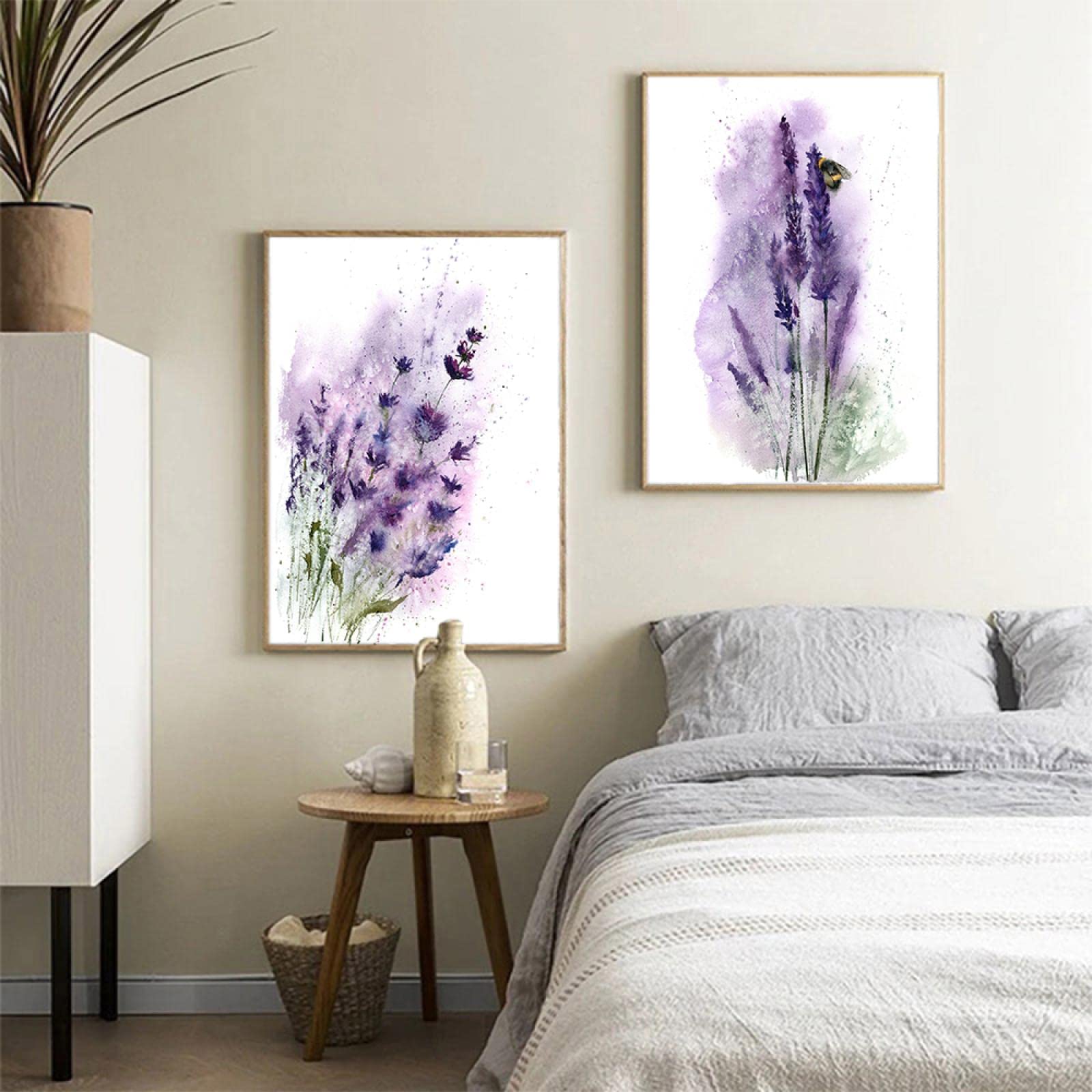 Targa Decorativa In Metallo Lavanda - 20x30 Cm, Stile Vintage Per Pareti - Foto 2