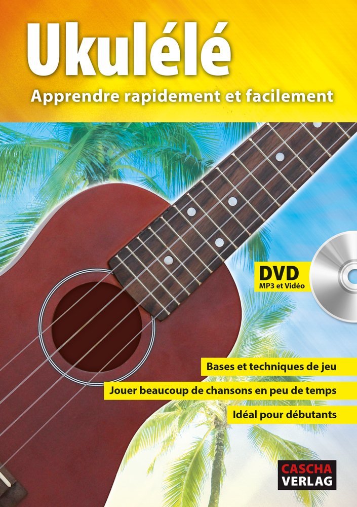 Cascha Tenor Ukulele Set I Ukulele Starter Kit mit 3 Plektren Tasche Stimmgerät & französischem Lehrbuch I Tenor Ukulele Mahagoni I Kleine Hawaii Gitarre für Anfänger & Fortgeschrittene