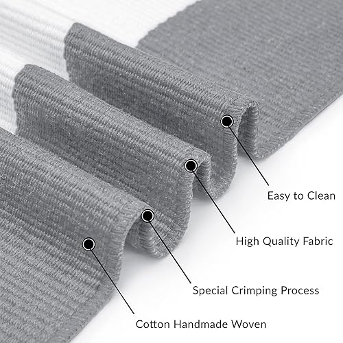 Miniatura 437 de IOHOUZE - Tapete a cuadros estilo búfalo de 5 x 8 pies para interiores y exteriores, lavable, para sala, tapete de bienvenida primavera-verano