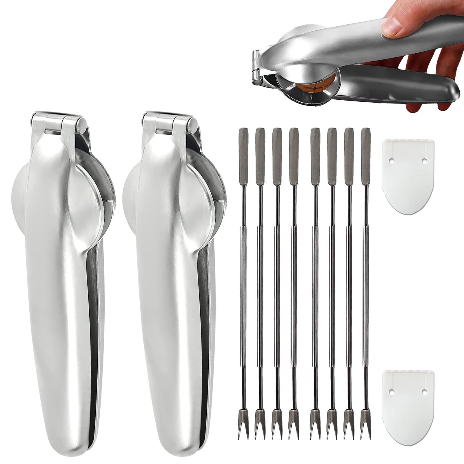 Kastanien Schneider Edelstahl | Maronenzange & Nussknacker - Mit Schäler & Fingerschutz