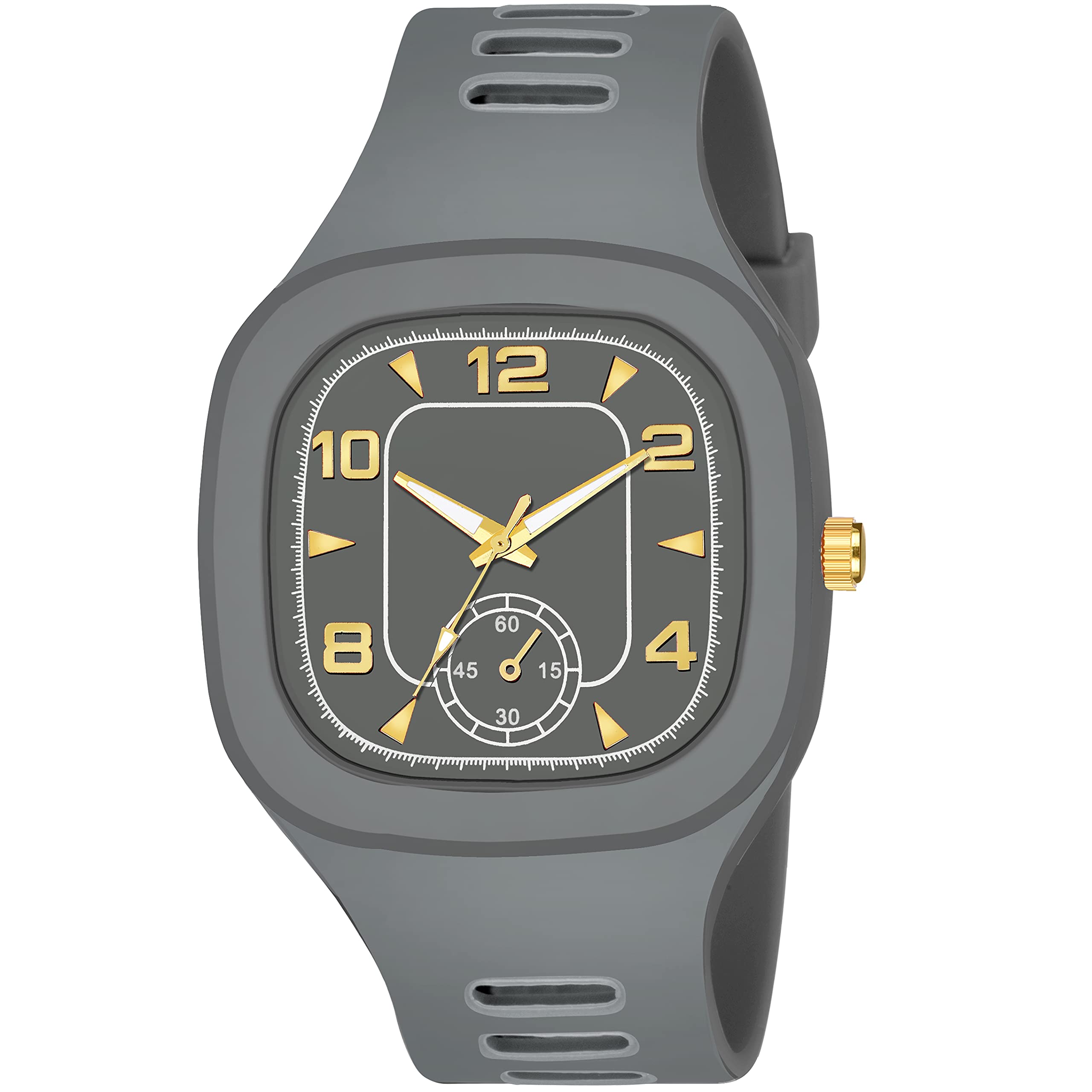 CERO Square Watch for Men Multi DIAL Analog Silicon Strap ADDI Stylish Designer Analog Watch - for Boys (Grey) (B09C4RVL1Y) Amazon Price History, Amazon Price Tracker