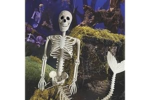 Spine-Tingling Life-Size Skeleton Mermaid: A Haunting Spectacle