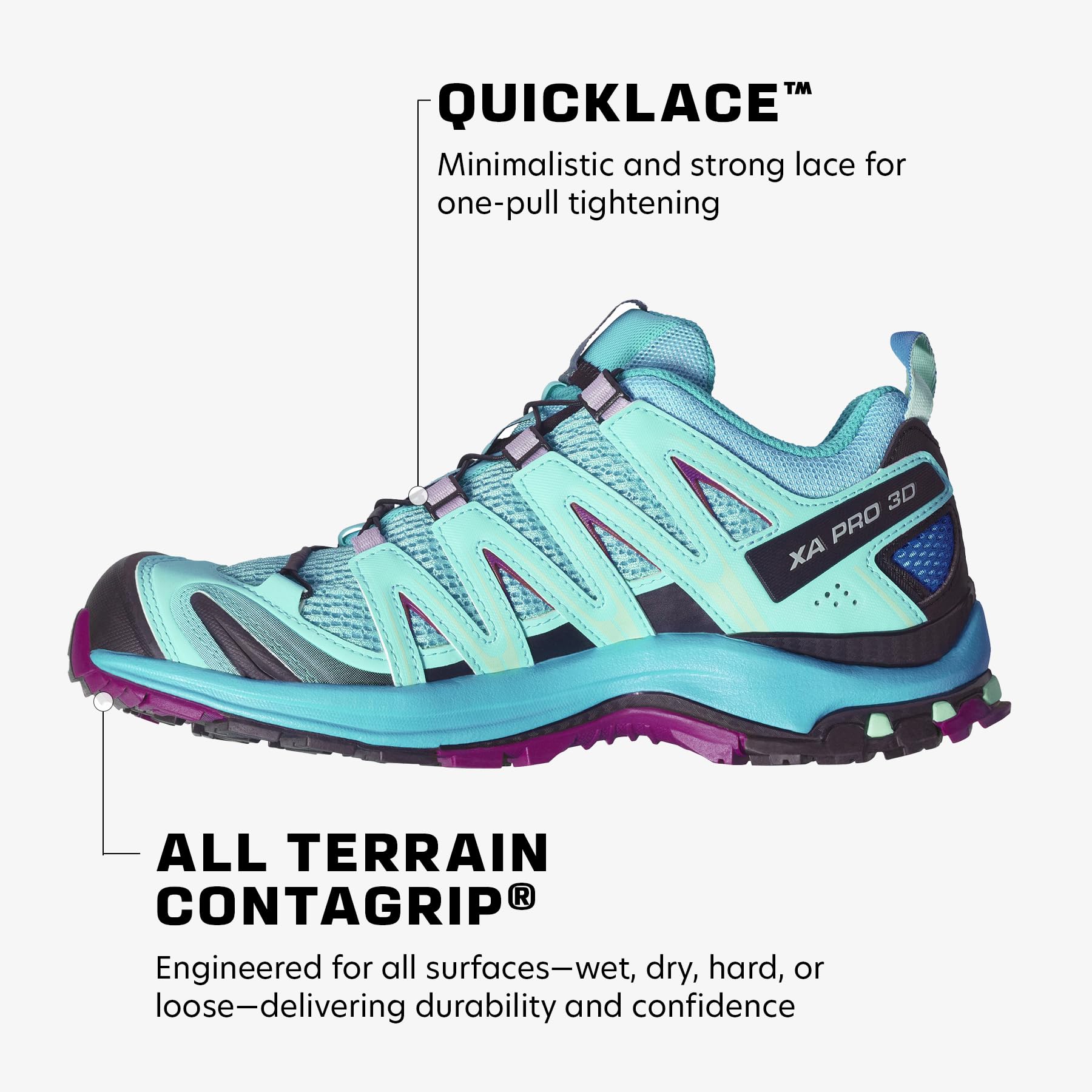 Salomon XA PRO 3D, Scarpe da Trail Running Donna