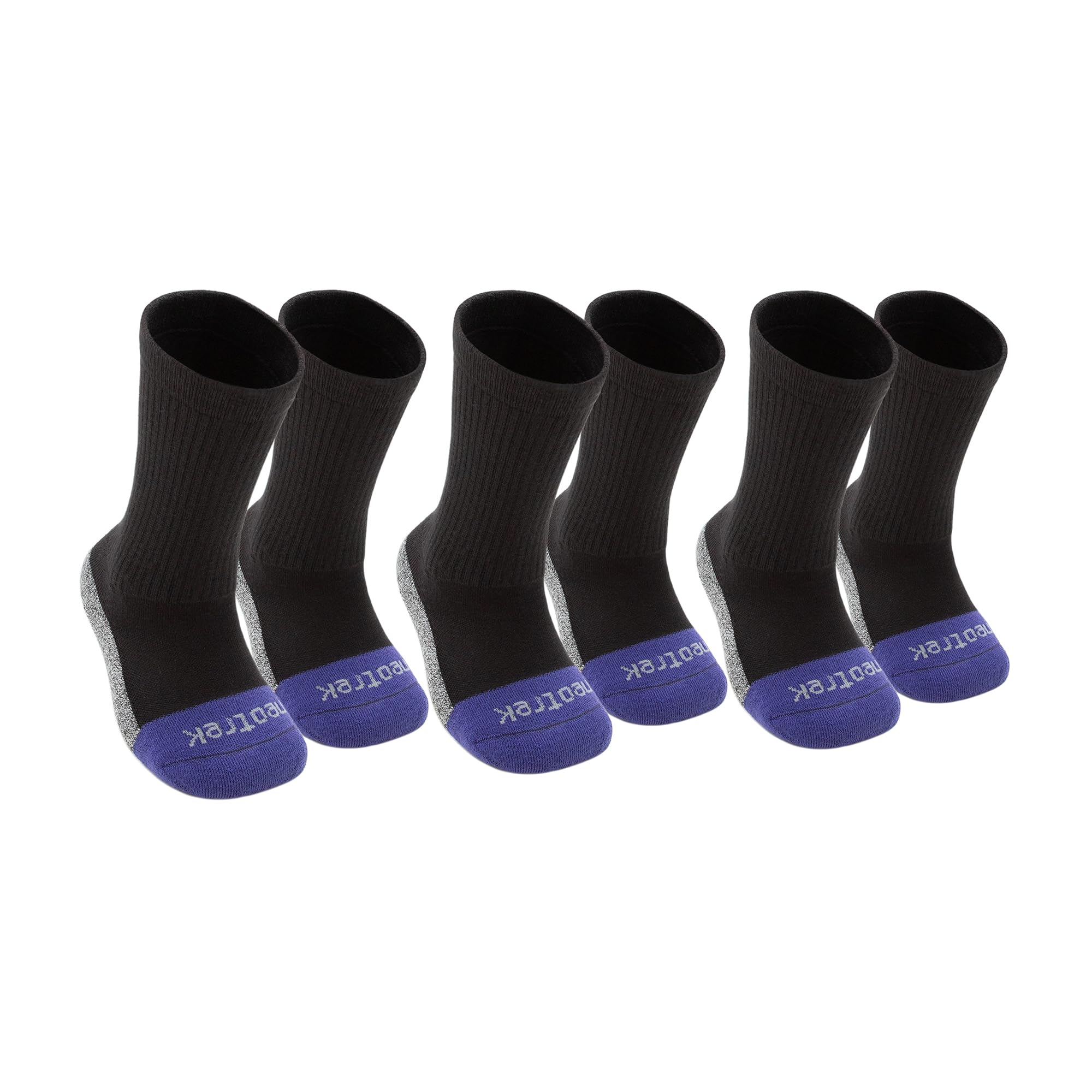 NeoTrek Footwear Transmet Crew Socks: Pair for Bilateral Partial-Foot Amputees (2 Transmet Socks Per Pair) (3pk)