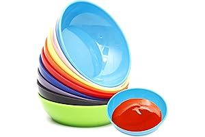 9pcs Nuk Bowls, Delightfully Vibrant and Effortlessly Convenient