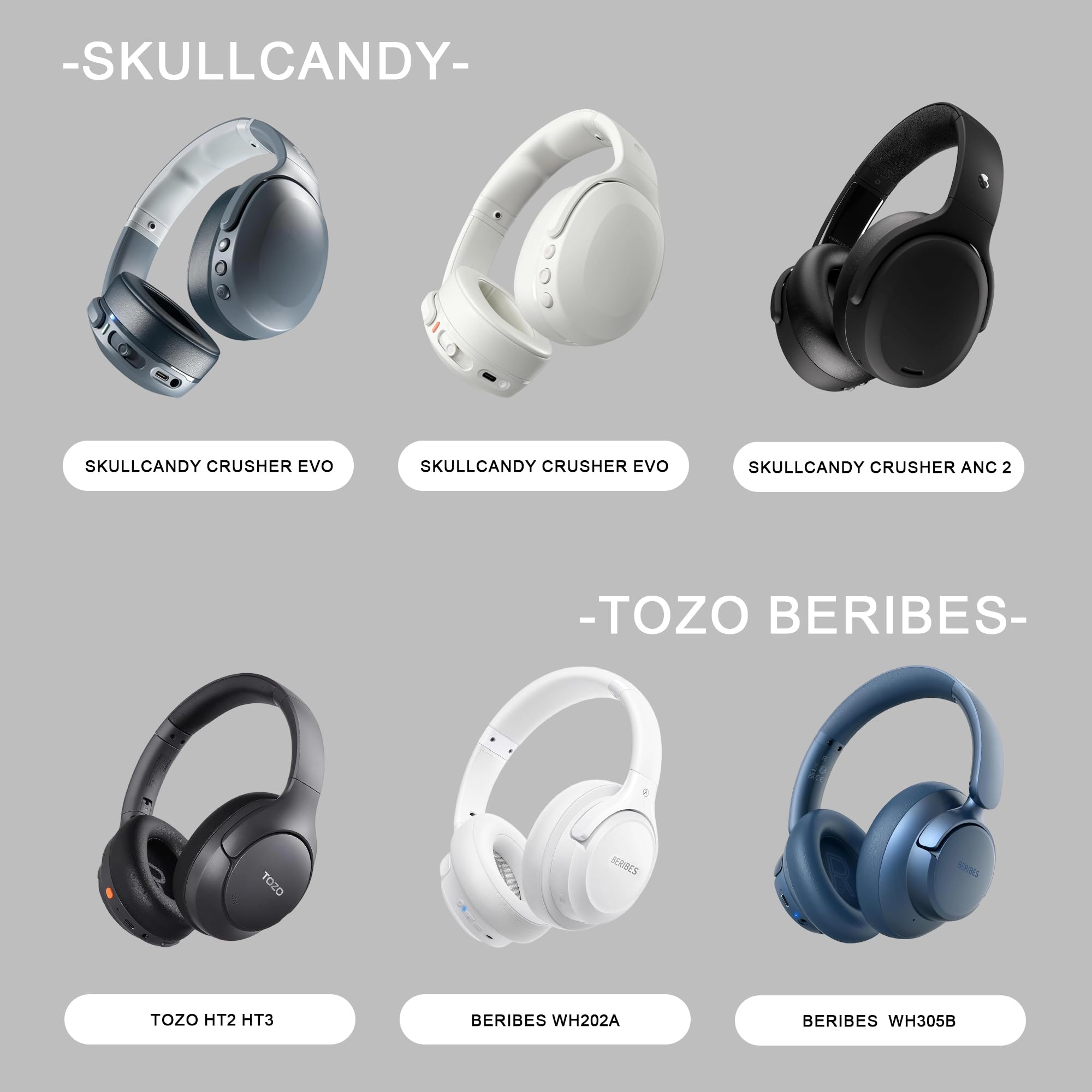 Amazon.co.jp: PERFCAZE Skullcandy Crusher Evo ANC 2用ヘッドホン