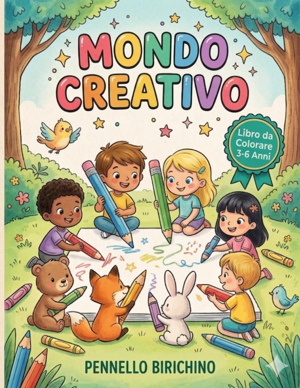 MONDO CREATIVO: 50+ Immagini Semplici e Divertenti di Giocattoli e Oggetti per Bambini dai 3 ai 6 Anni. Album con Linee Spesse e Spazi per Disegnare, ... Perfetto per Bambini/e in Età Prescolare